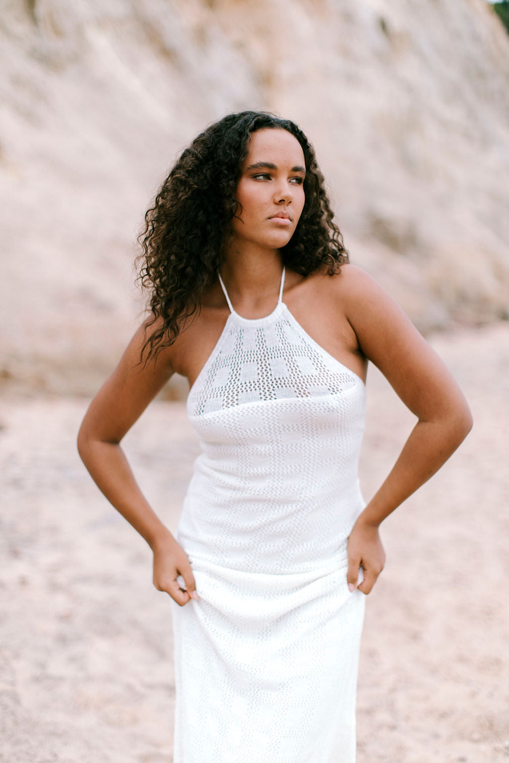 Laurah Dress - Ivory Crochet