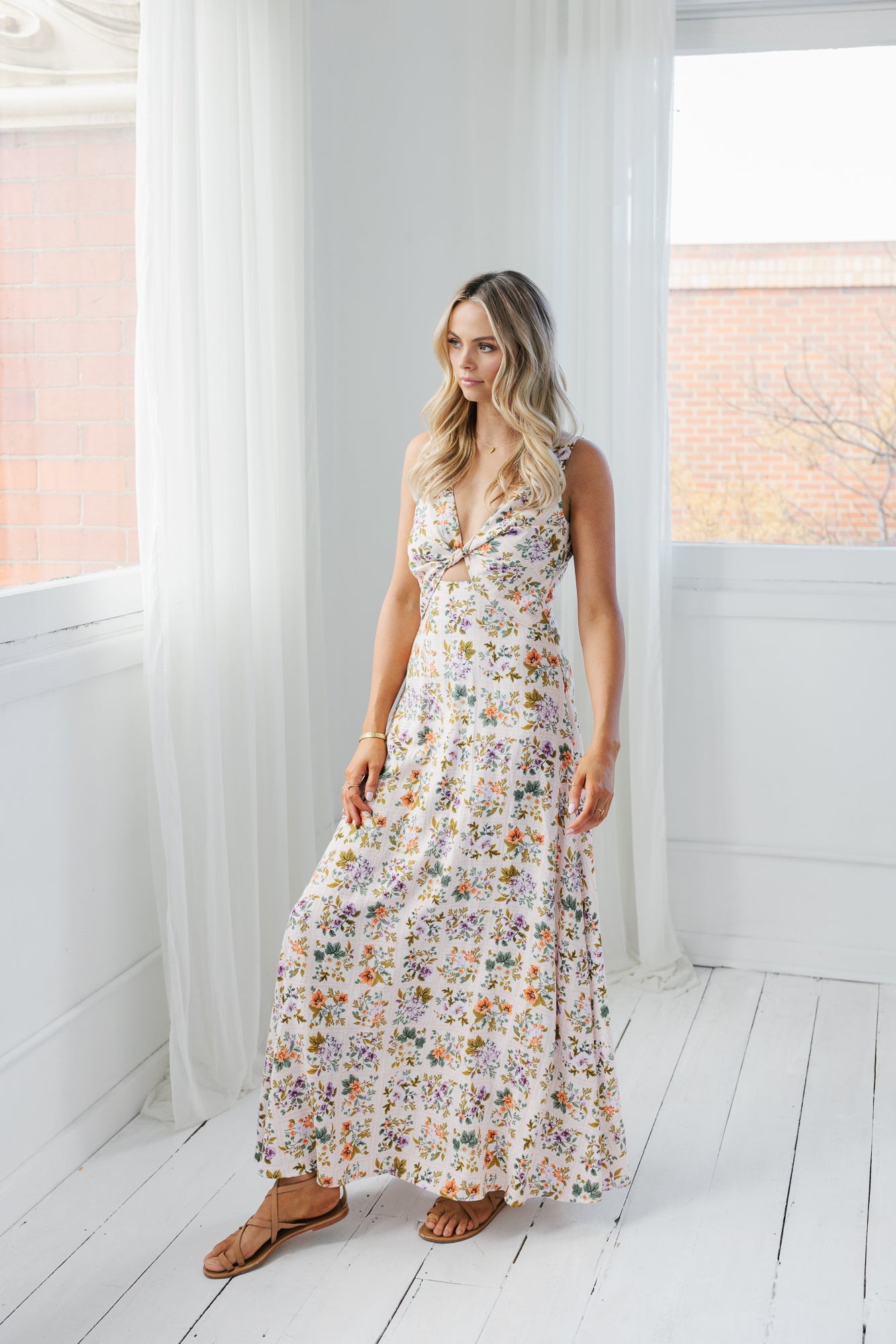 Singolo Dress - Floral Tile