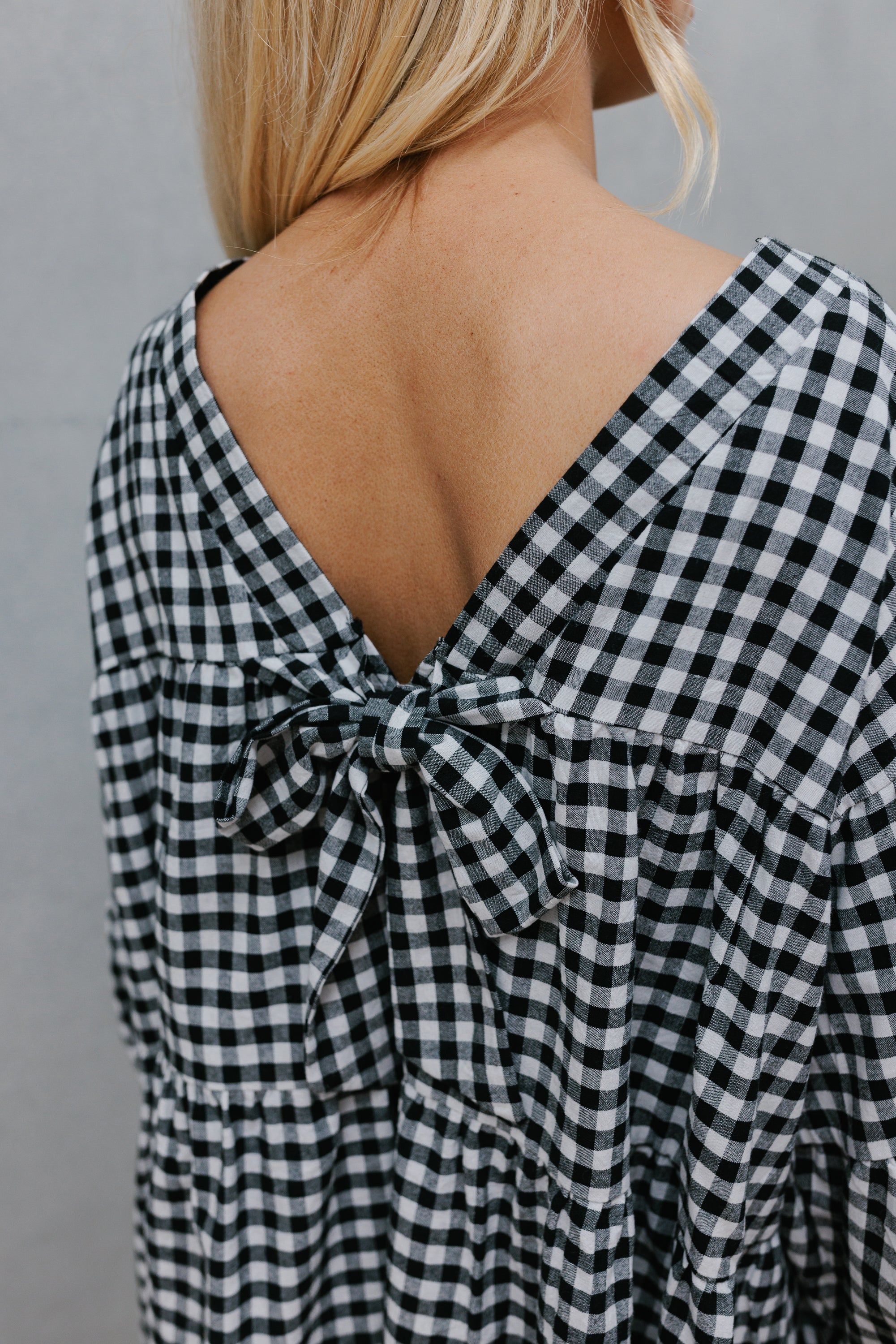 Pixie Top - Black Check