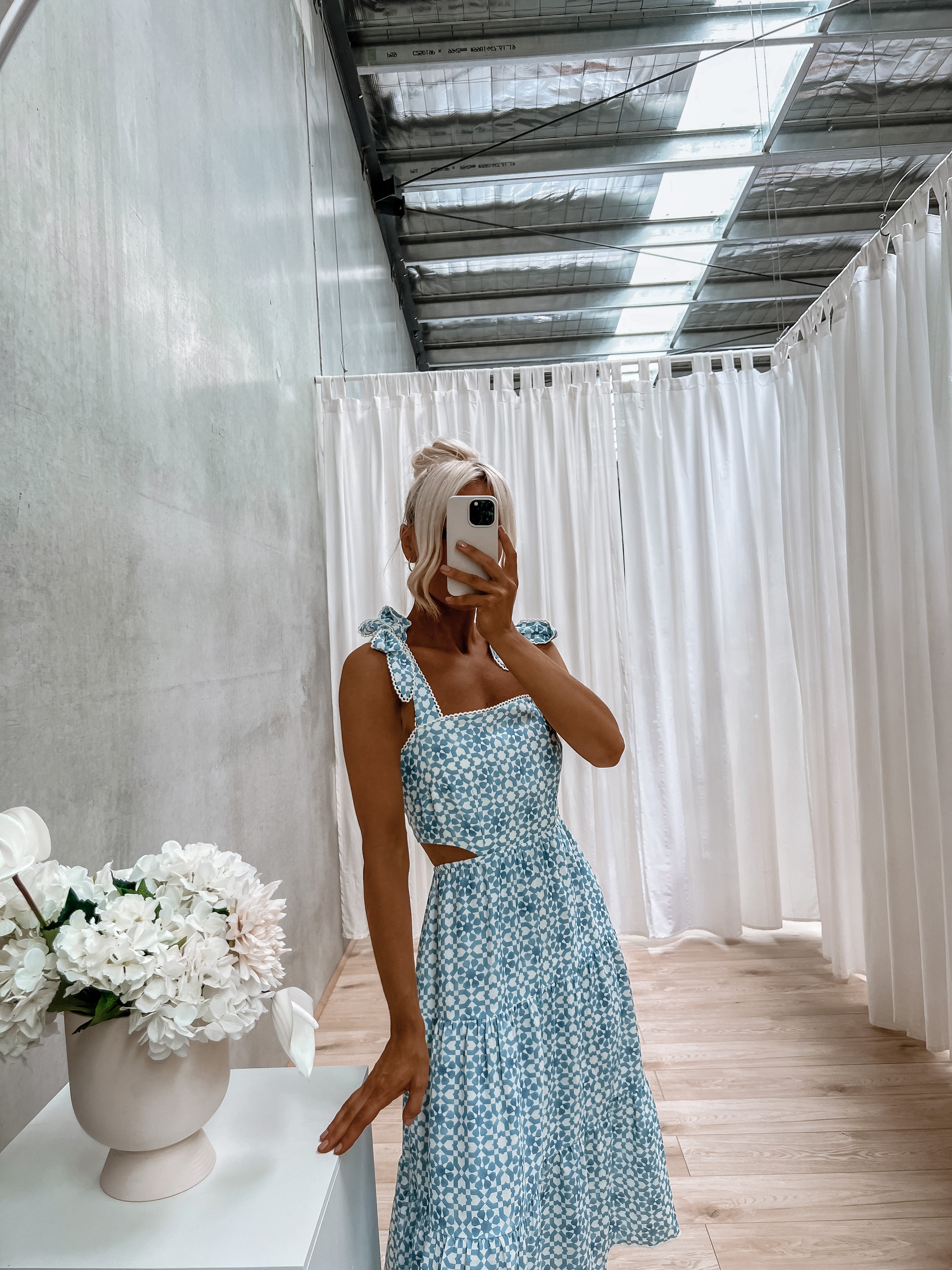 Yaya Dress - Blue Tile