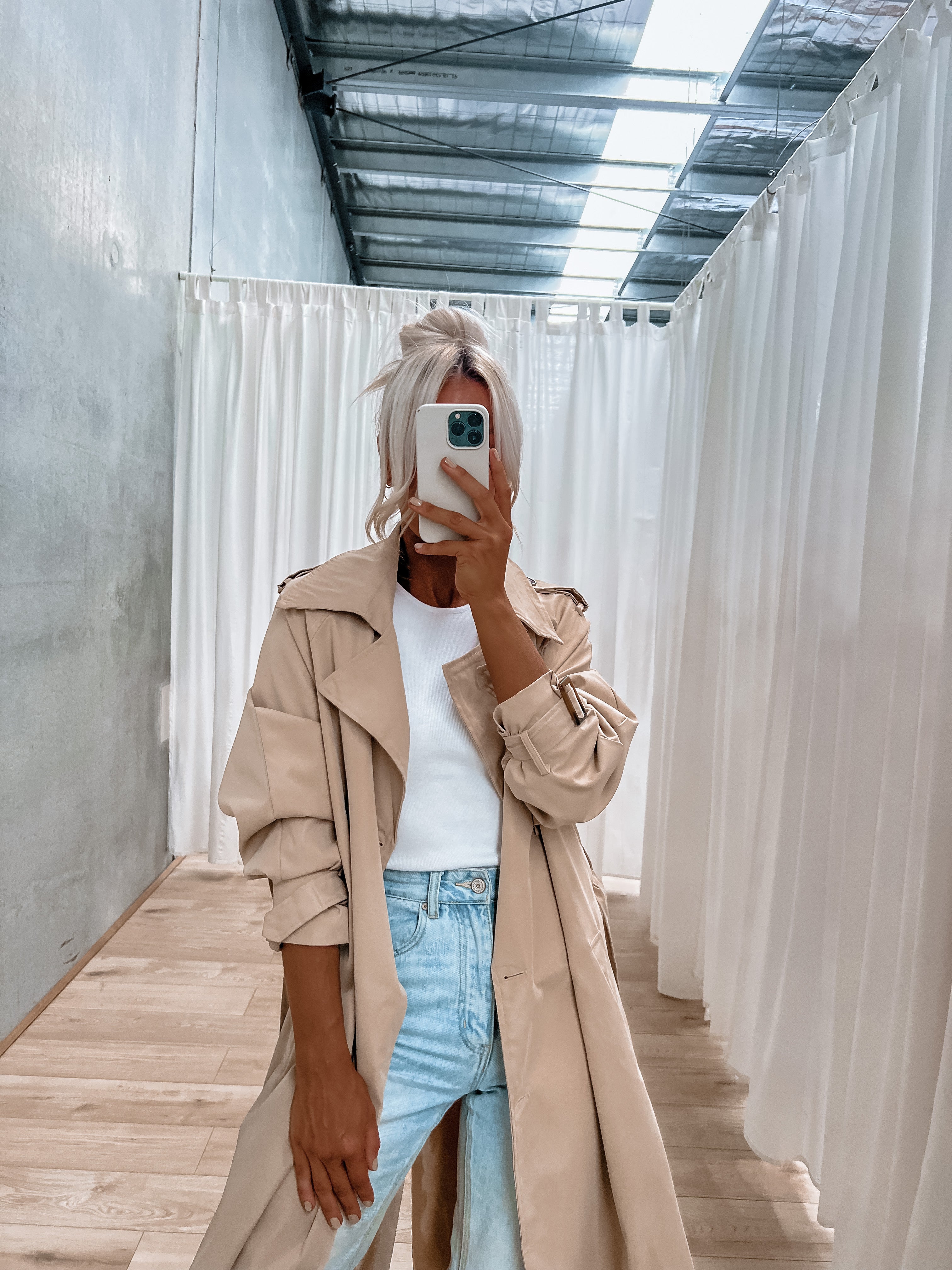 Oaklie Trench Coat - Beige