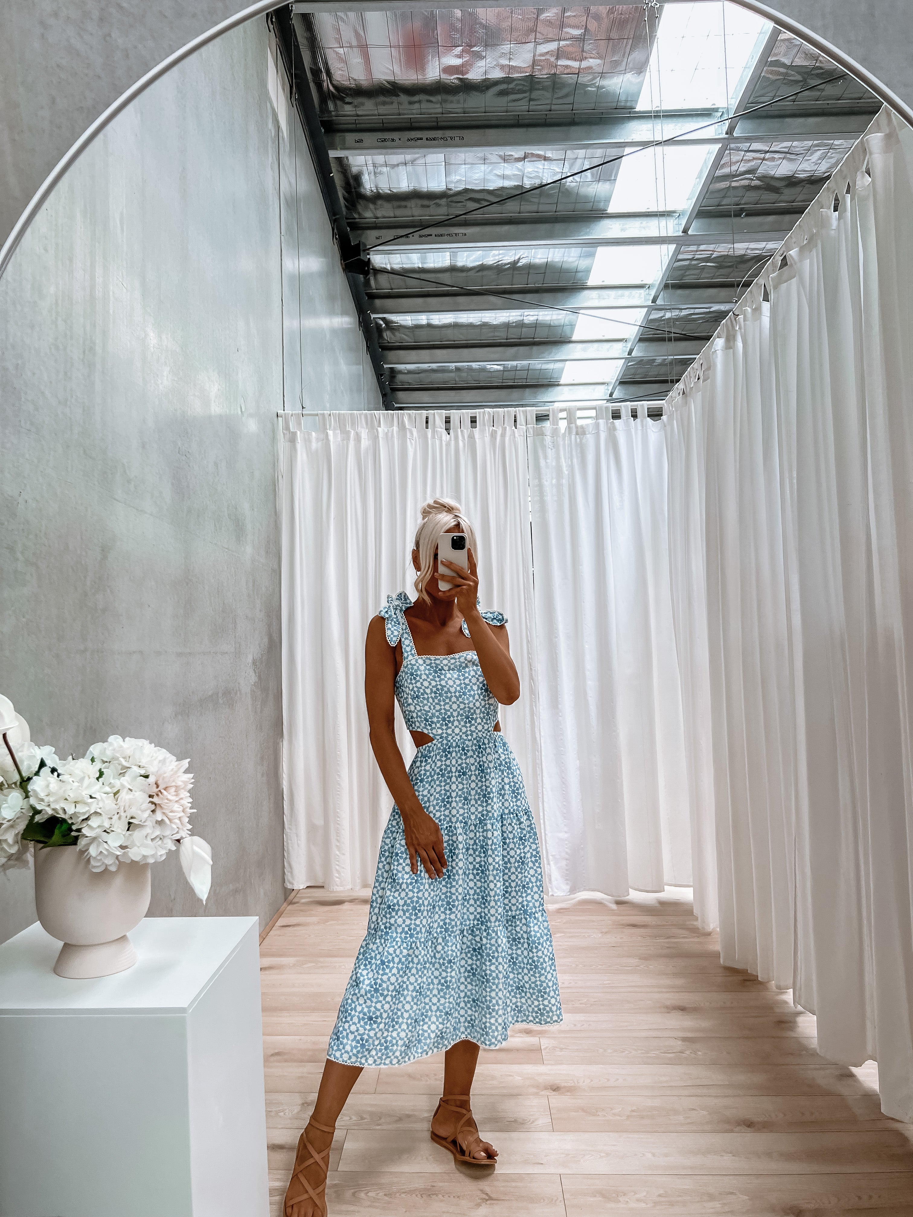 Yaya Dress - Blue Tile