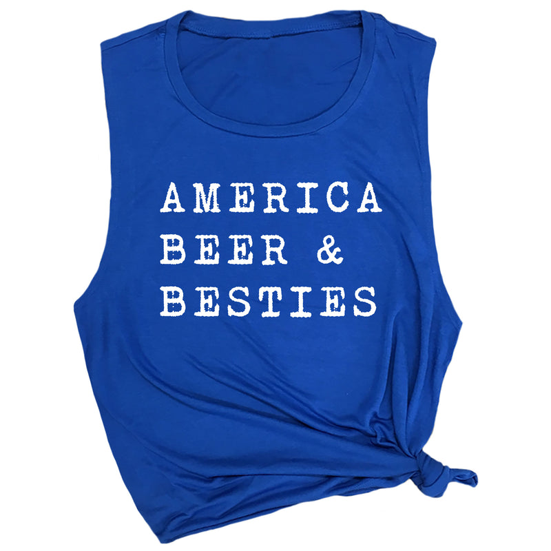 America, Beer & Besties Muscle Tee
