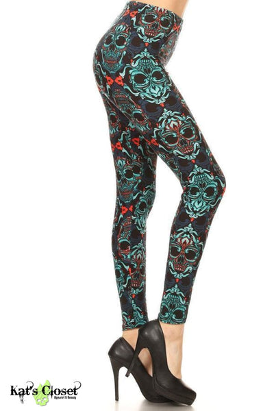 cheap skull leggings