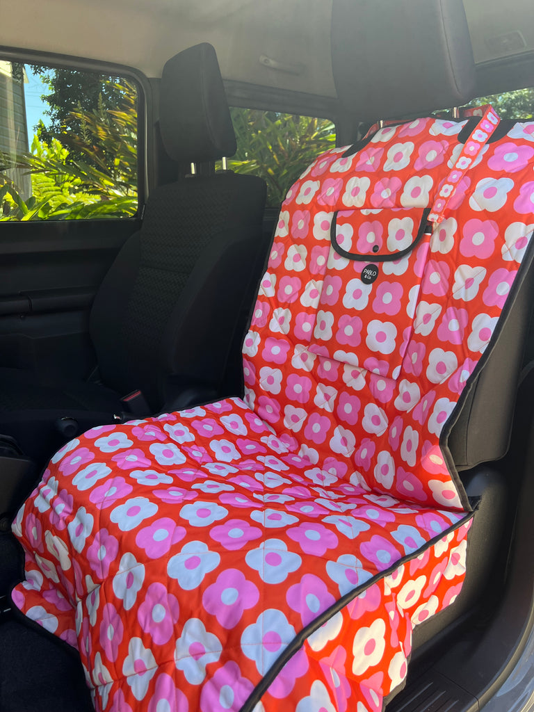 Deluxe Sta-Put Hammock Car Seat Cover - The Paws Mahal