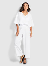 Seafolly, White Linen Pants