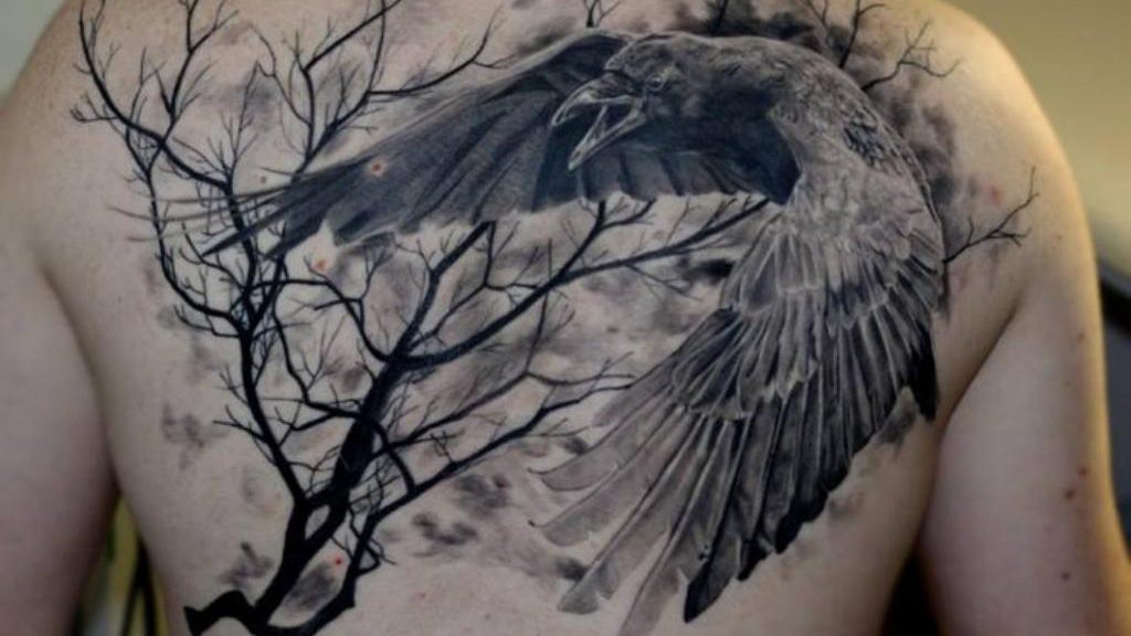 1. Raven Tattoo Designs for Men - wide 7