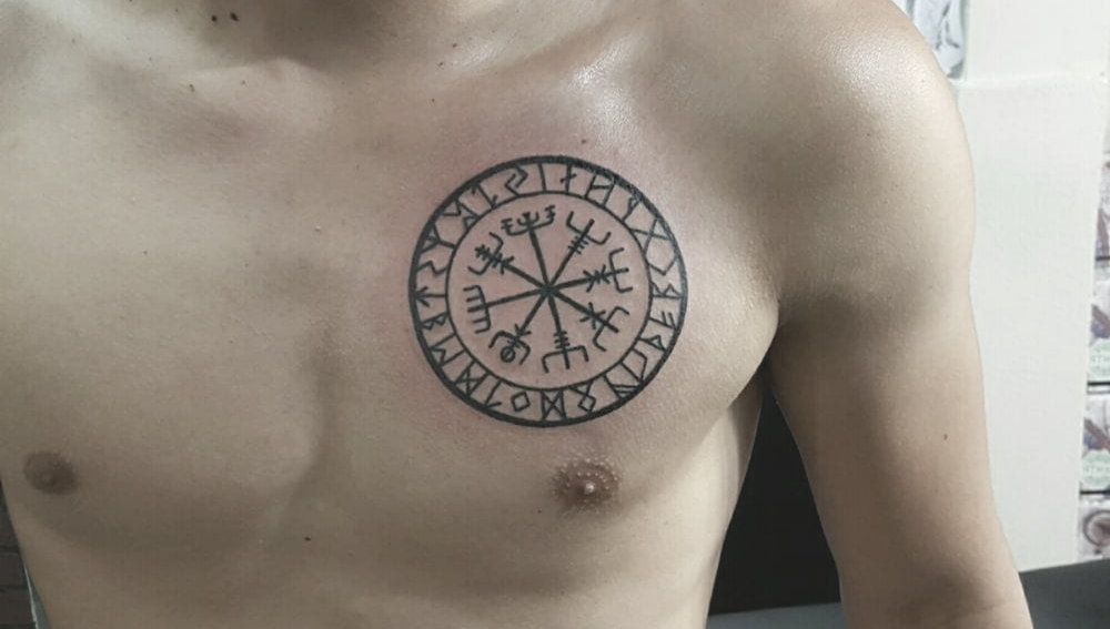 9. Viking Compass Tattoos: Navigation and Guidance - wide 3