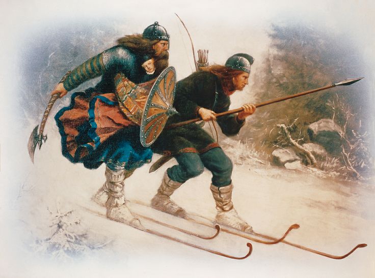 Image of Viking skiing 