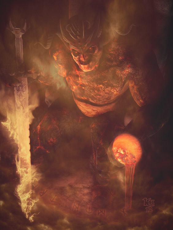 Image of Surtr the giant Norse mythology