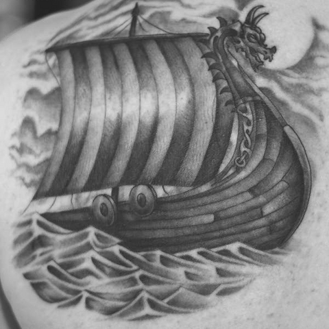 Drakkar  viking ship  small tattoo flashes by thehoundofulster on  DeviantArt
