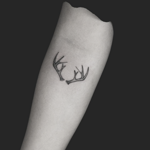 Coverup tattoo on girls arm Artist andersonstattoo deer   Flickr