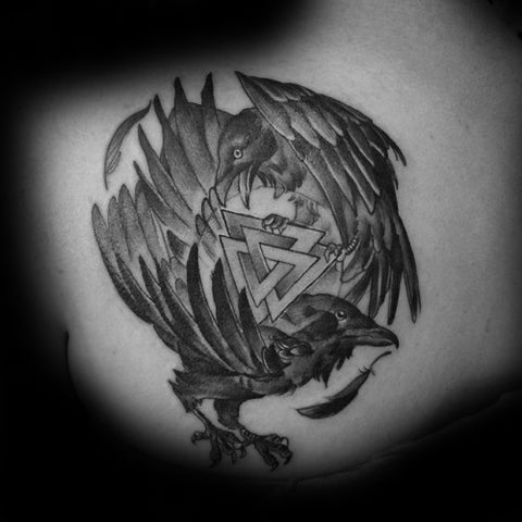 Image of raven viking tattoo