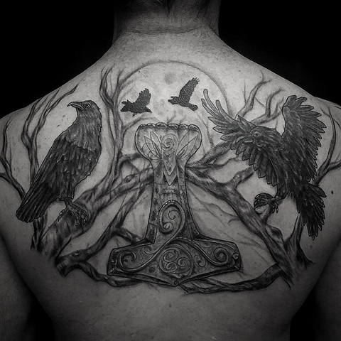 5 Ideas of Odin's Tattoos for Odin Worshippers - BaviPower Blog