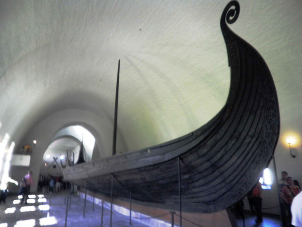 One of the Viking ship Oseberg ship currently on display in the museum