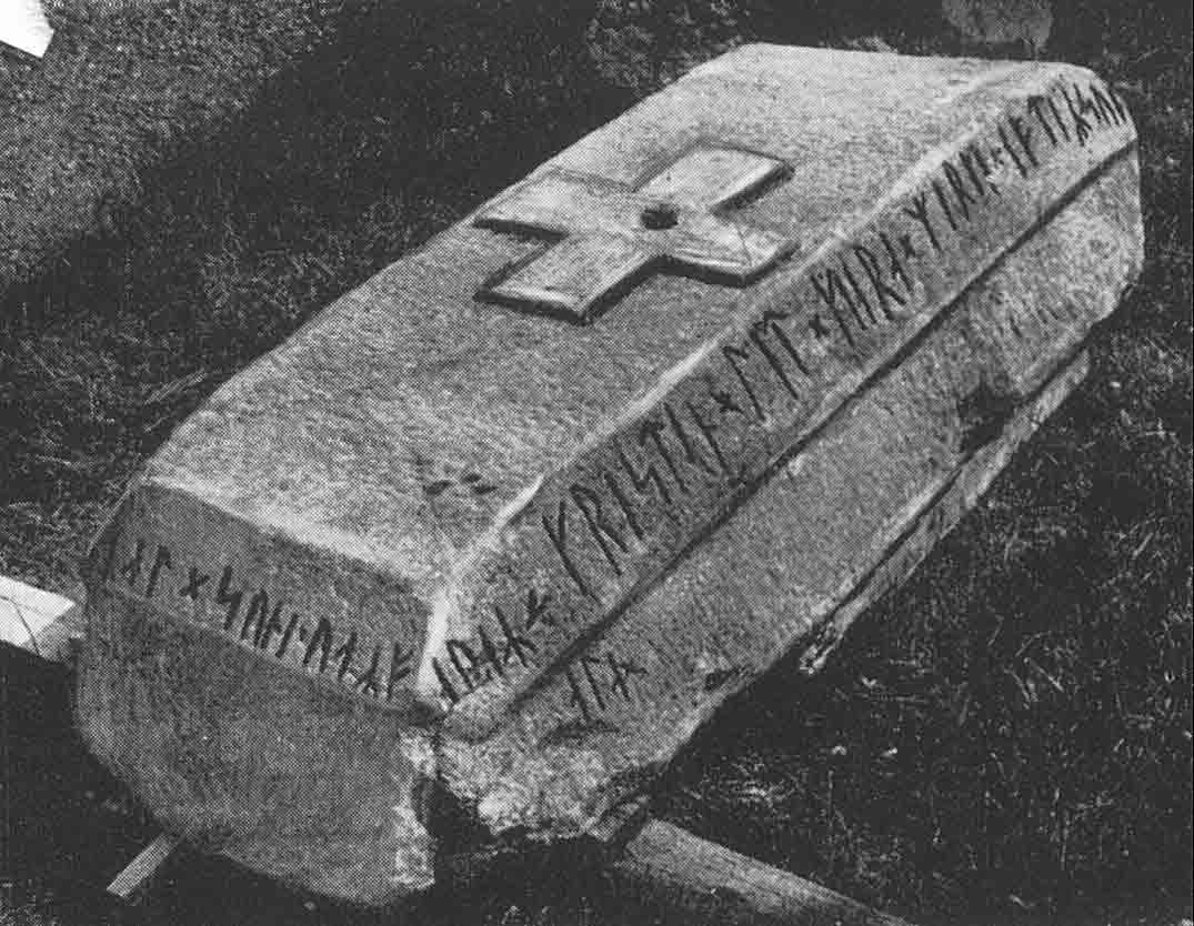 Image of Runic coffin Viking coffin