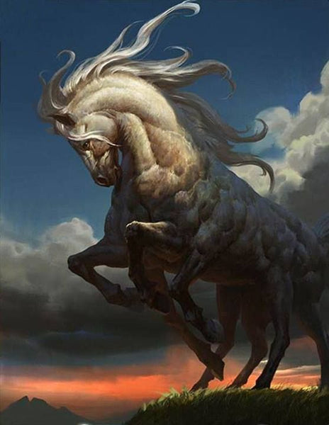 In Norse mythology, Sleipnir was an eight-legged horse of Odin the Allfather. Loki mothered Sleipnir and gifted the horse to the Allfather 