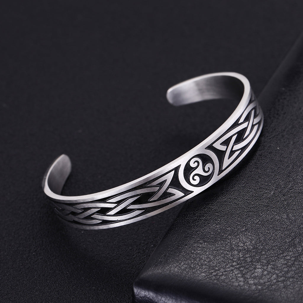 Teamer Vintage Stainless Steel Men Bangles Religious Wicca Symbol Triskel Charm Irish Knot Classics Bangle Jewelry 1 1024x1024 ?v=1568370534