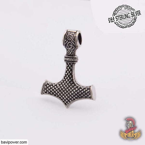 Sterling Silver 925 Small Pendant Thor's Hammer SKU2038