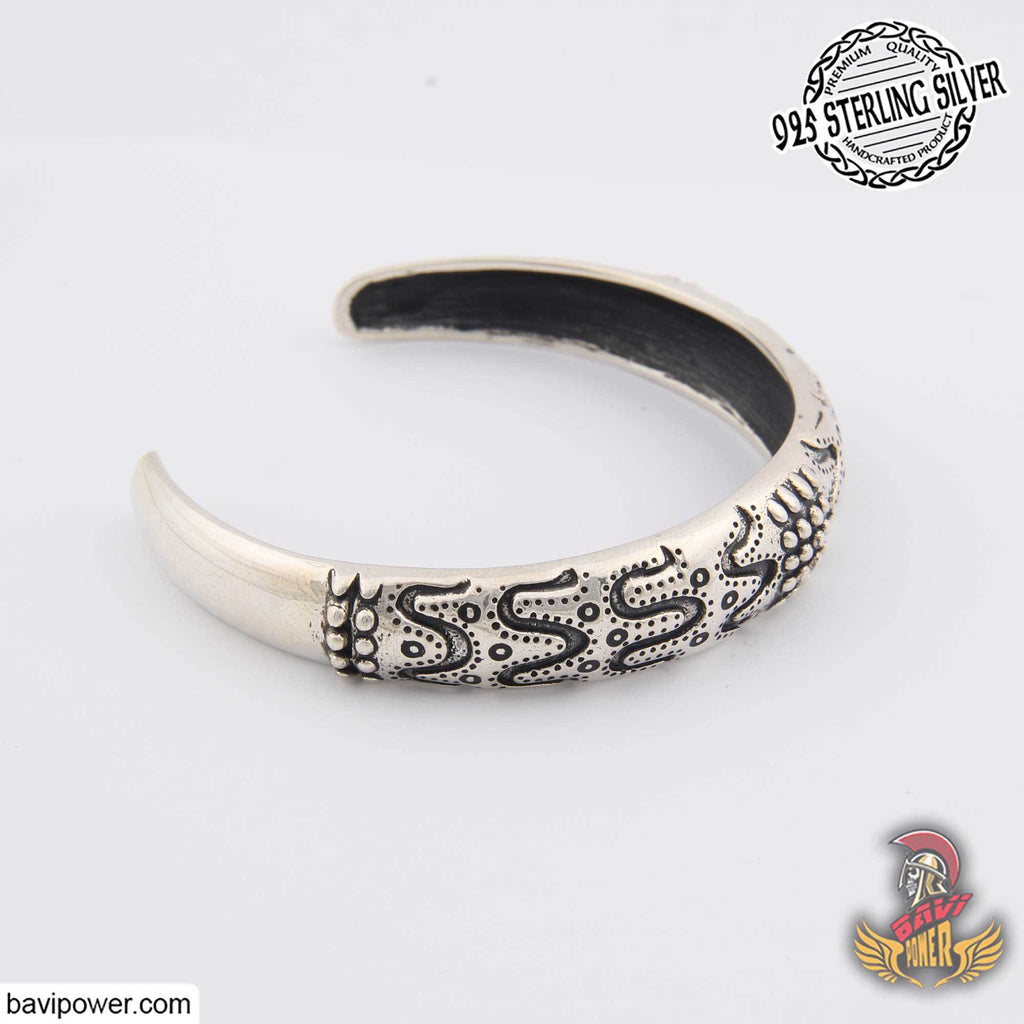 925 Sterling Silver Viking Falster Arm Ring
