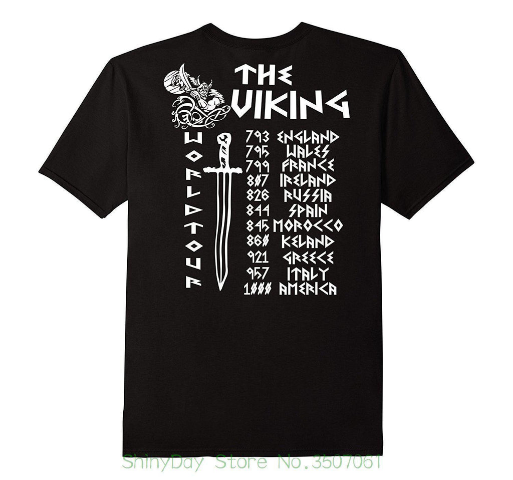 BaviPower Viking T-shirt Runic Bloody Valknut