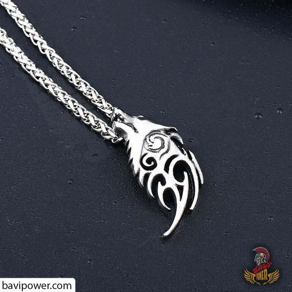 Stainless Steel Howling Wolf Pendant – BaviPower