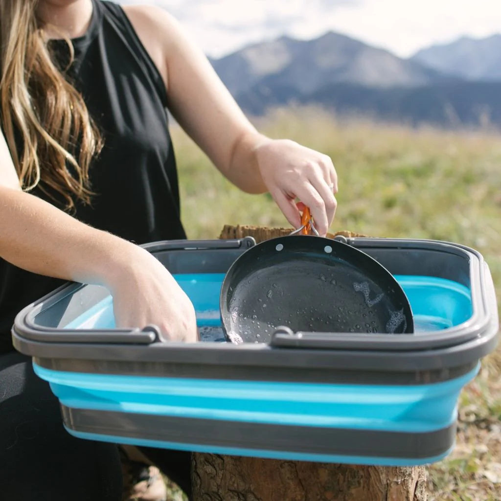 Flat Pack Collapsible Camping Sink 8L - SOL