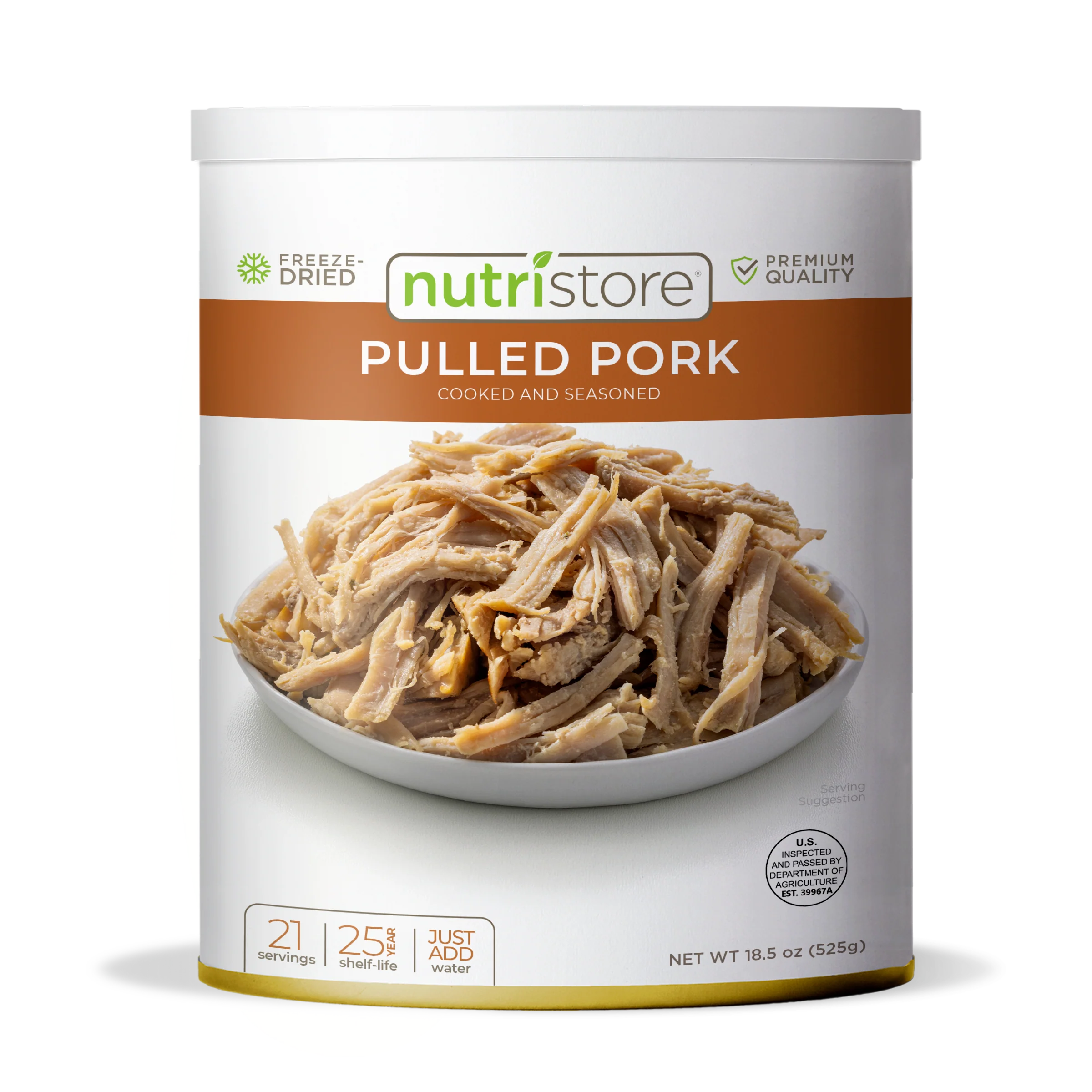 (#10 Can) Nutristore Freeze Dried Pulled Pork