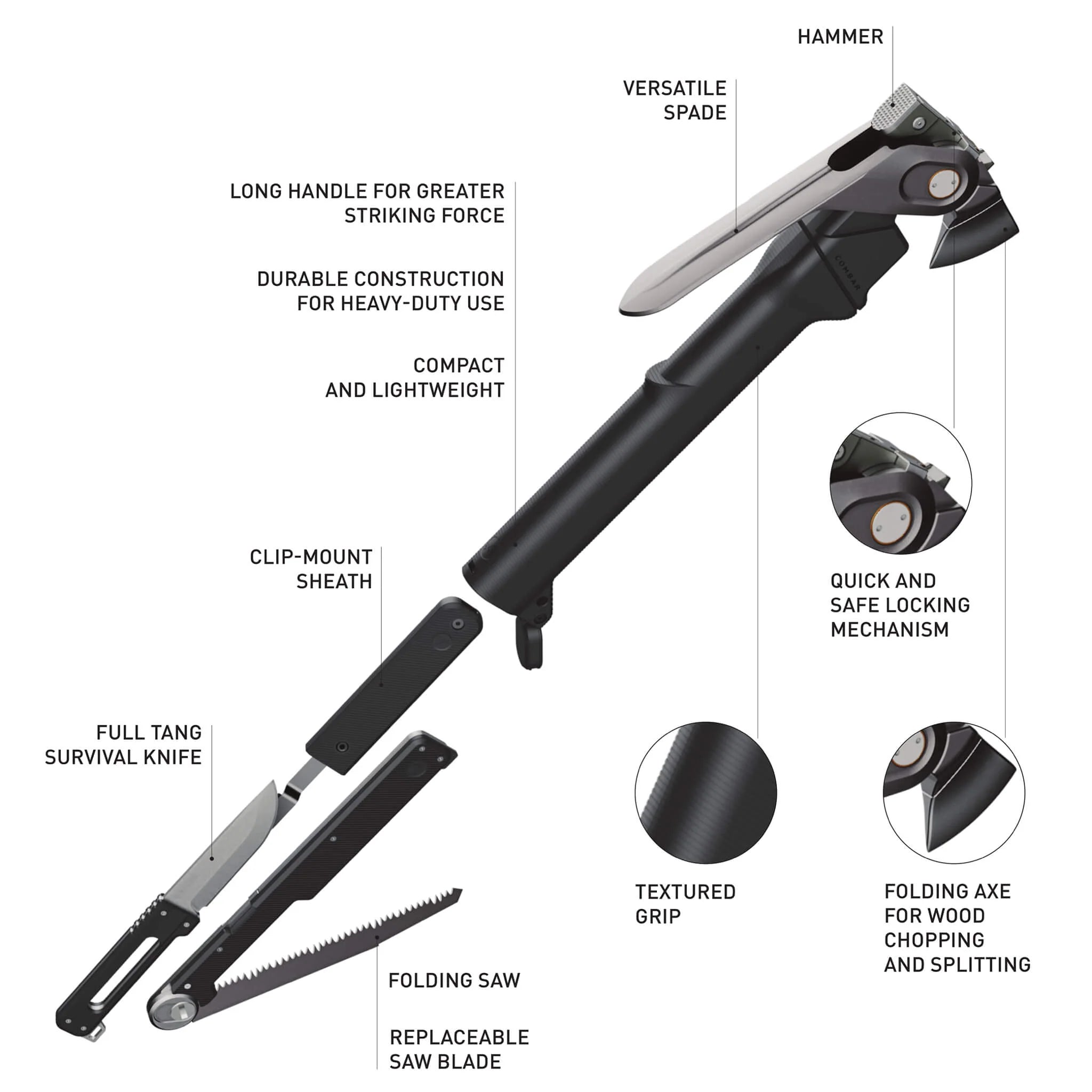 ACLIM8 Combar PRO Titanium Serrated - Image 3