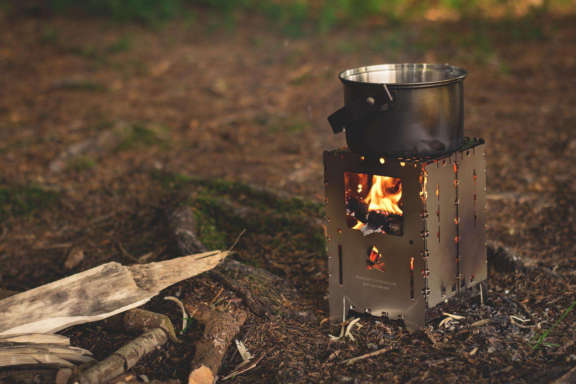firebox camp stove used during disaster