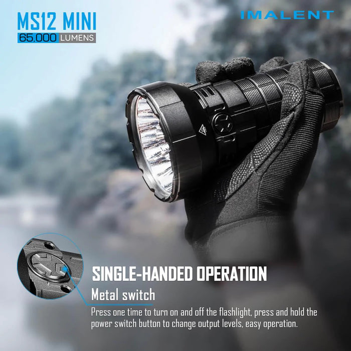 Imalent MS12 MINI Powerful Flashlight | 65,000 Lumens | 1036