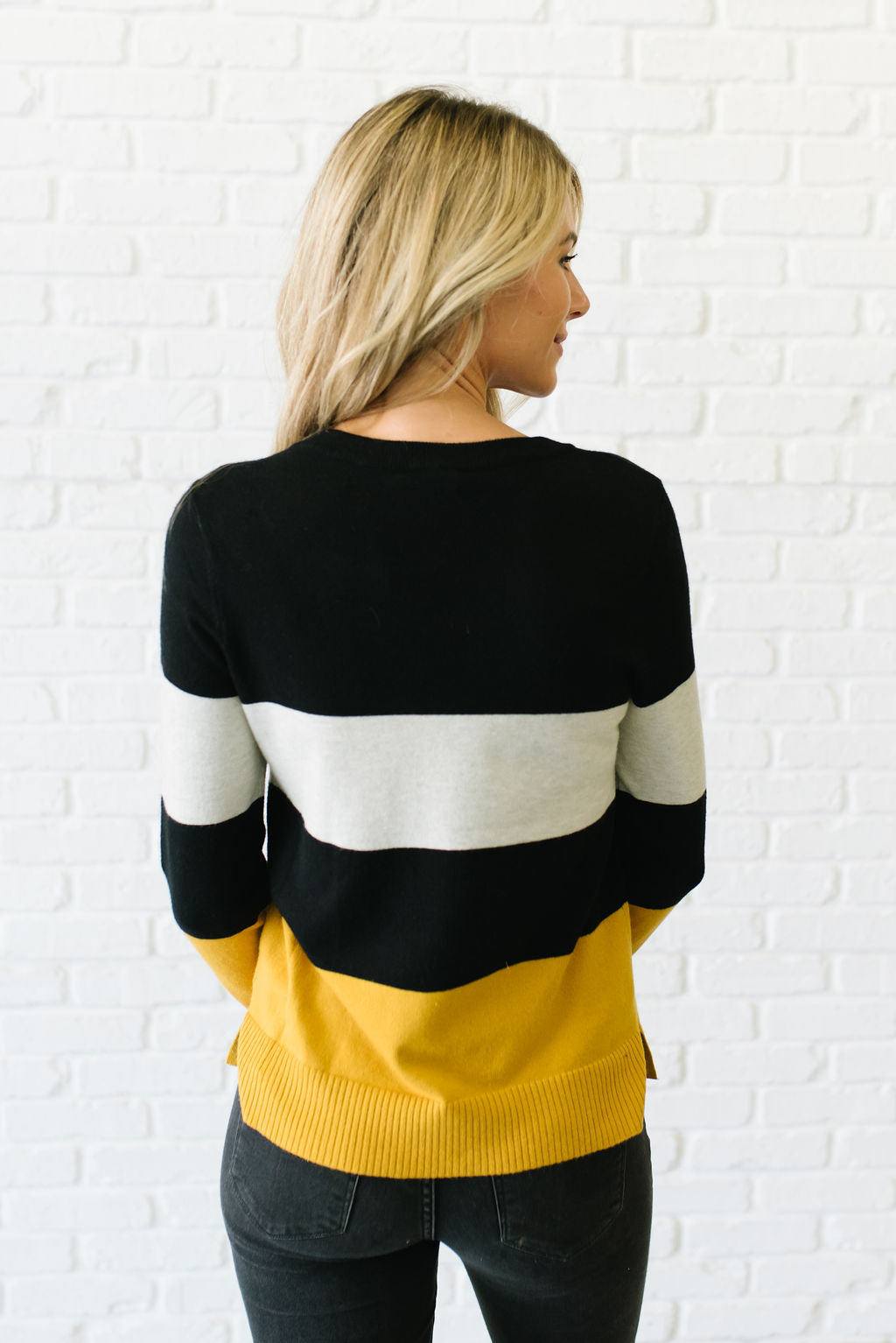 block sweater