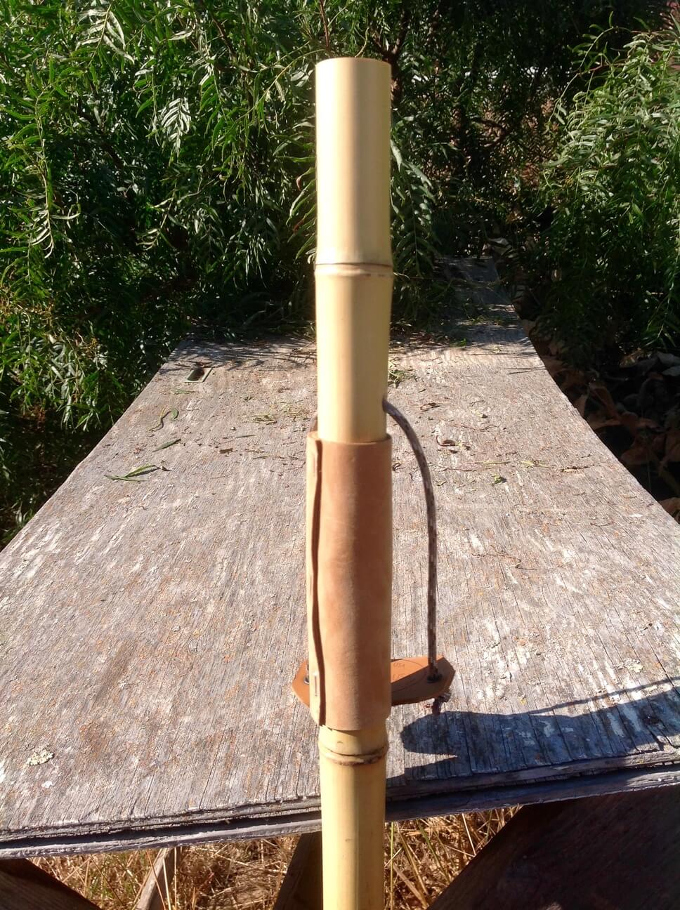 wooden trekking pole