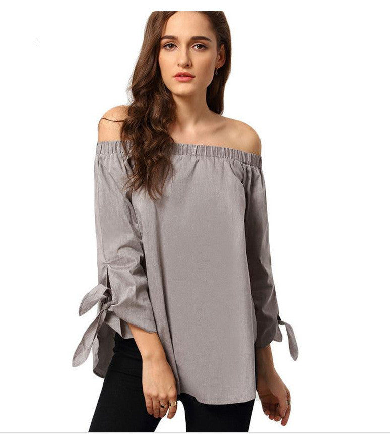 Plus Size Off Shoulder Loose Blouse – May Your Fashion