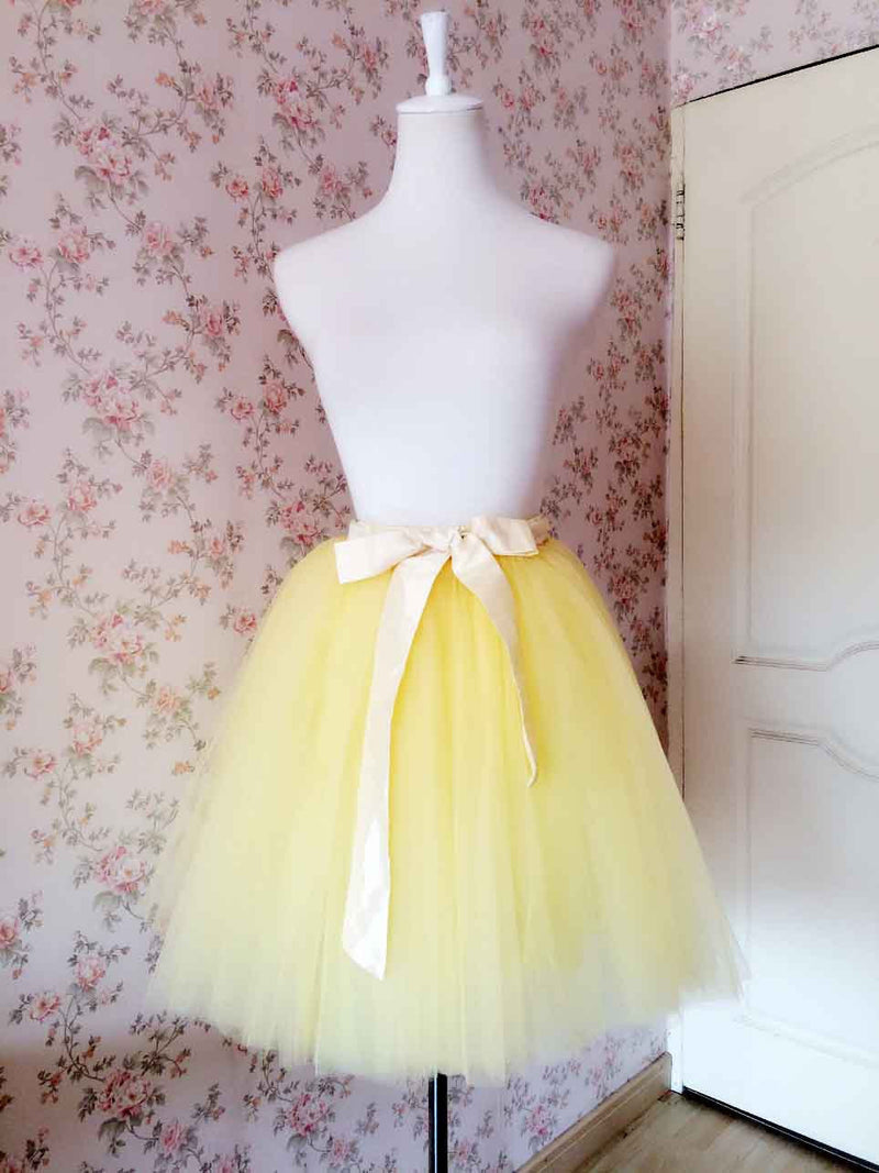 Gorgeous Multi Layer Pure Color A Line Tulle Skirt May Your Fashion 2413