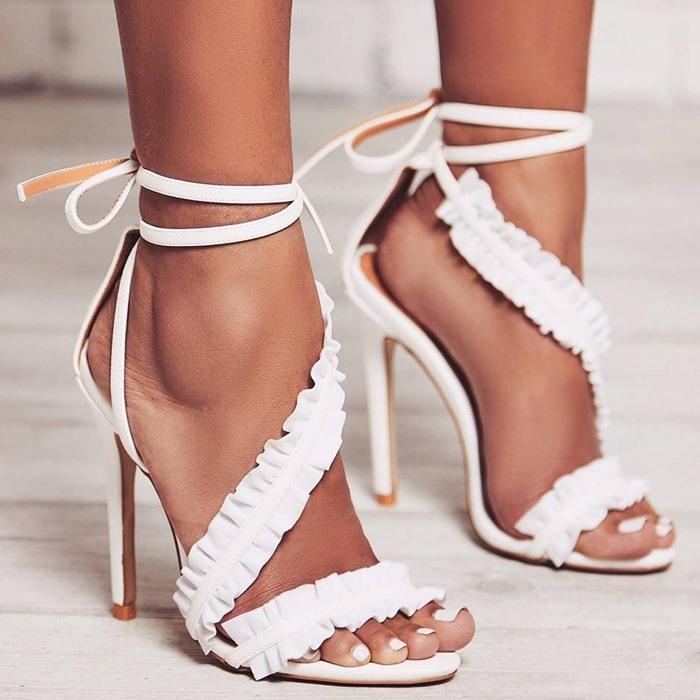 ankle lace up heels