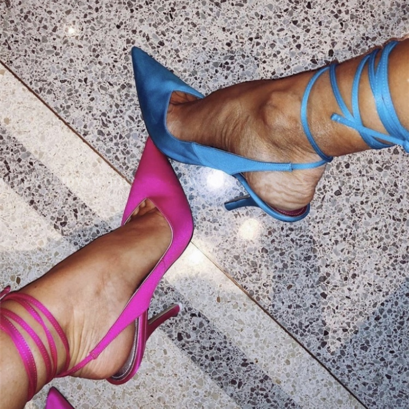 bright color heels