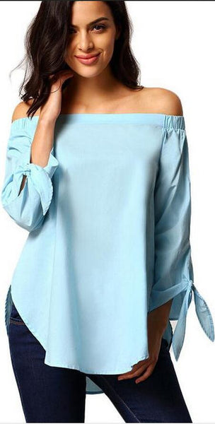 Plus Size Off Shoulder Loose Blouse – May Your Fashion