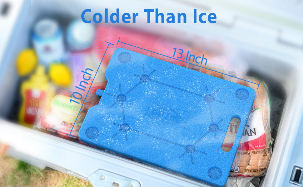 OICEPACK 10 × Cool Coolers Slim Ice Packs Quick Cooling & Long-Lasting for Lunch  Box, Lunch Bags, Freezer Packs Reusable Cool Pack