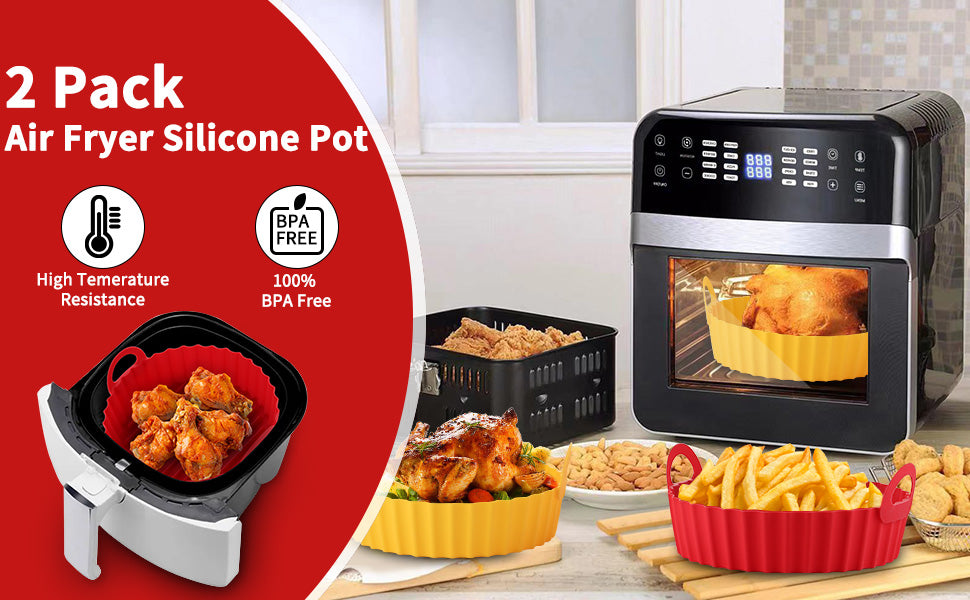 Air fryer silicone pot
