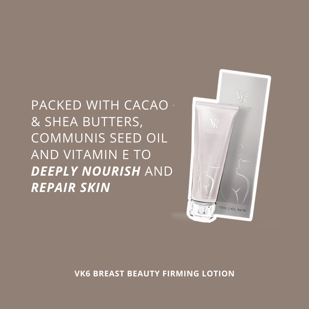 VK6 Breast beauty firming lotion vitamin e cacao and shea butter moisturising body cream