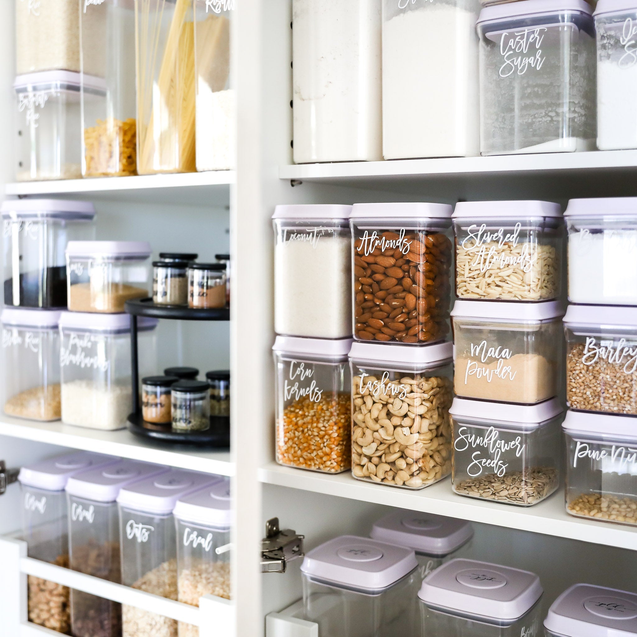 Minimalist Kitchen Pantry Storage Containers Australia for Large Space