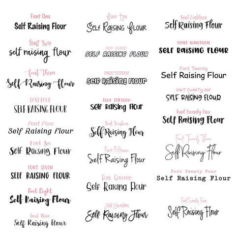 How to Choose the Best Font for Pantry Labels | Pretty Little Designs ...