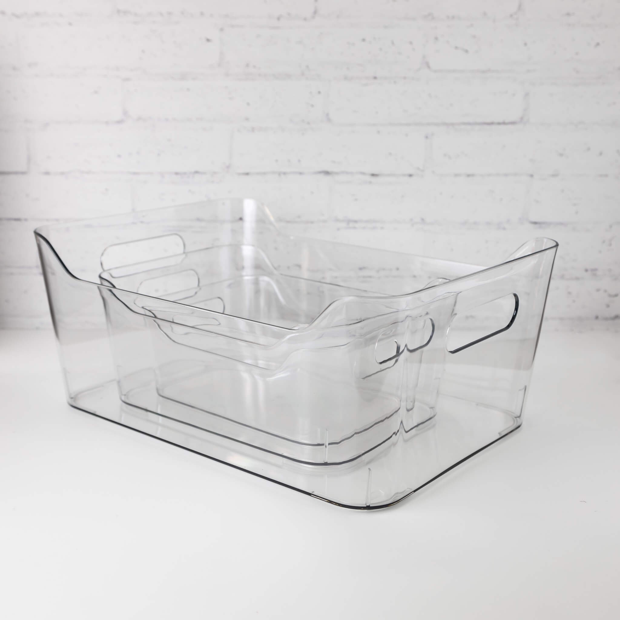 Clear Plastic Storage Tub - 3 sizes