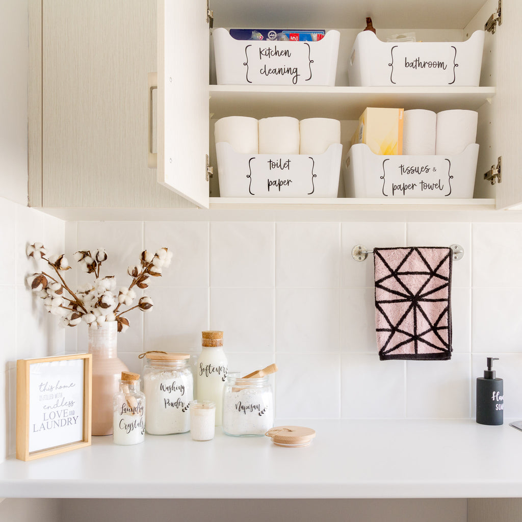 Orchid Laundry Label Sets - Pantry Kmart Jars - Pretty Little Designs ...