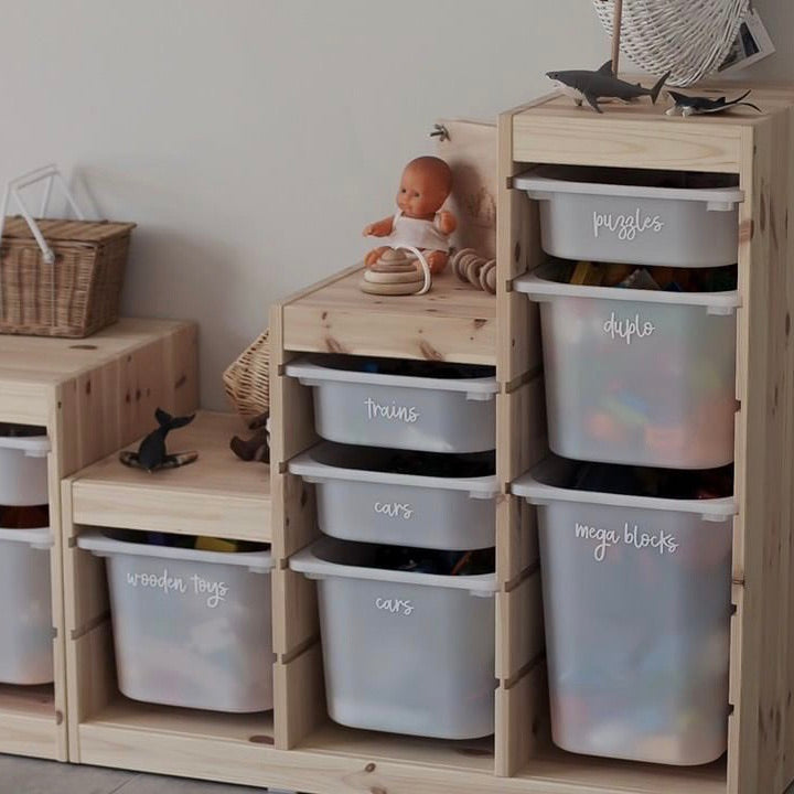 wooden toy storage