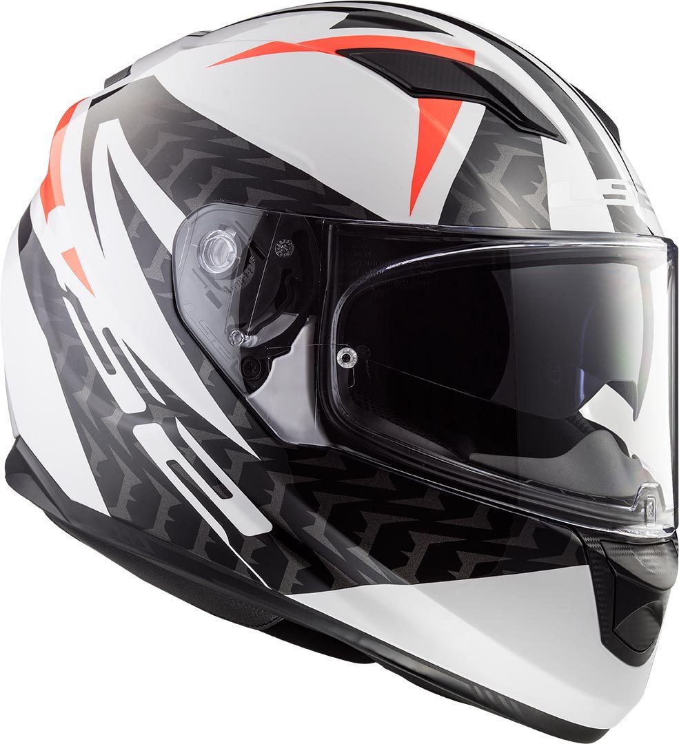 LS2 STREAM EVO HELMET - COMMANDER WHITE/BLACK/RED