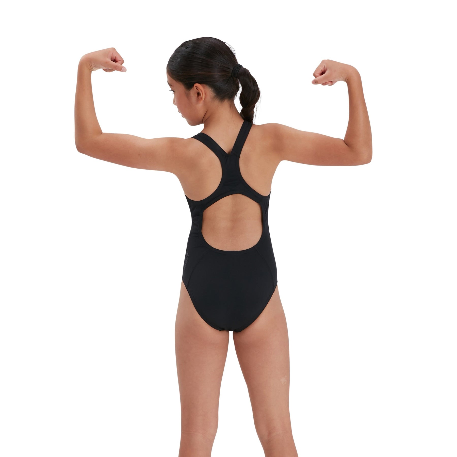 Speedo Girls Eco Endurance Medalist Swimsuit Black – Swimpath