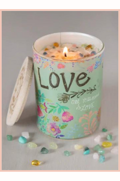 GEMSTONE CANDLE | DUSTY BLUE LOVE