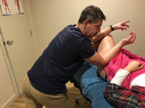 Stuart Hinds demonstrating the NAT Hip Protocol